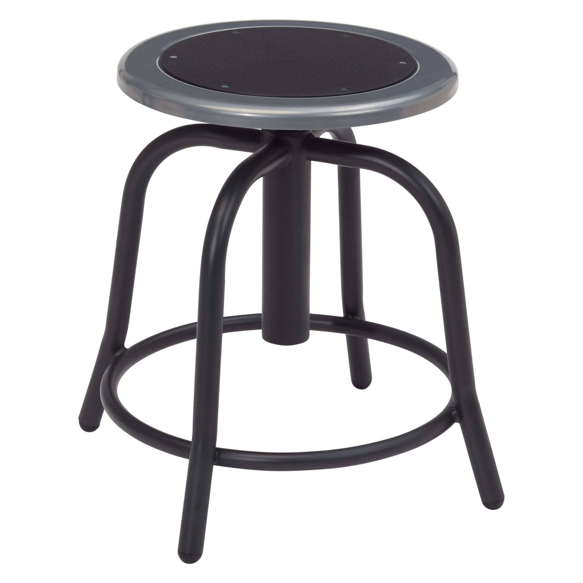 National Public Seating, 18” - 24” Height Adjust Swivel Stool, Primary Color Black, Included (qty.) 1, Seating Type Office Stool, Model# 6810-10
